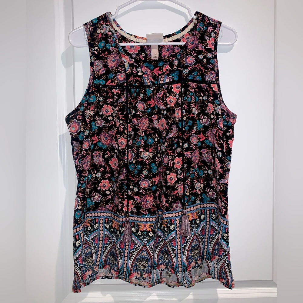 Knox Rose | Floral Sleeveless Blouse
